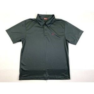 Nike The Athletic Department Golf Polo Men Gray Shirt Size L Logo Swoosh Run